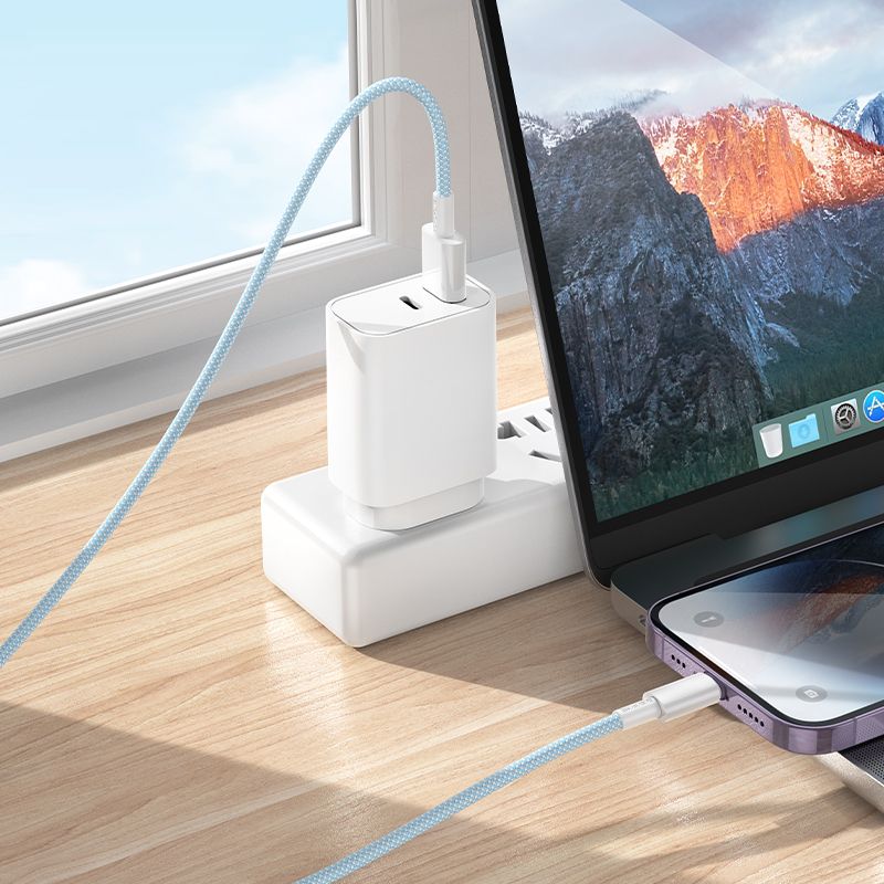 Кабель BOROFONE BX117 Source charging data cable iP White