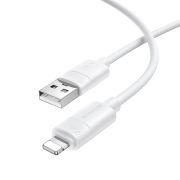 Кабель BOROFONE BX123 Leya silicone charging data cable iP White