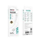 Кабель BOROFONE BX123 Leya silicone charging data cable iP White