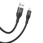 Кабель HOCO X72 Creator silicone charging data cable for iP Black