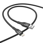 Кабель HOCO X72 Creator silicone charging data cable for iP Black