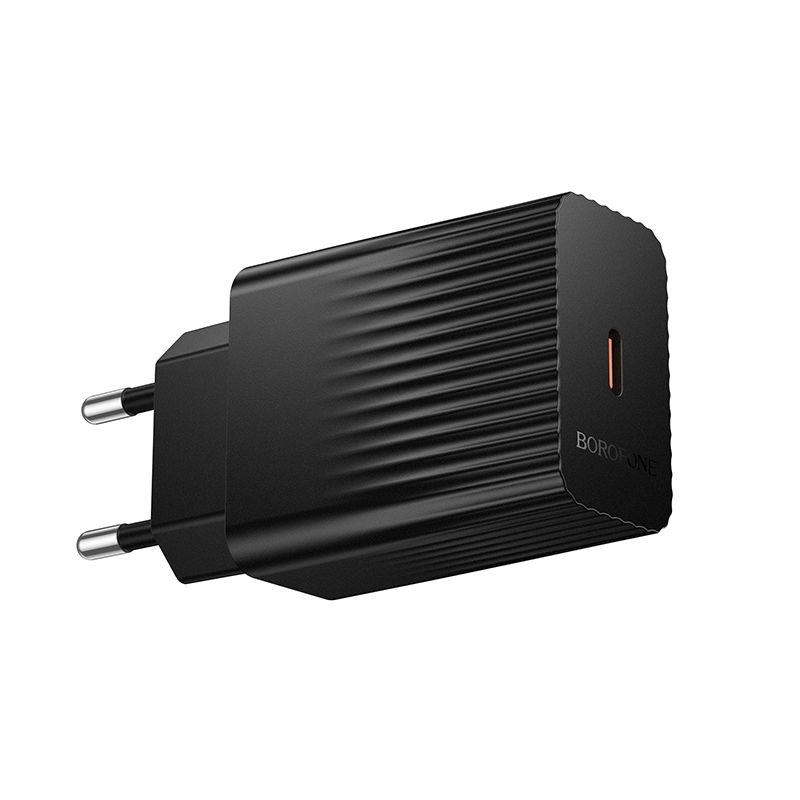Мережевий зарядний пристрій BOROFONE BAS75A Source single port PD30W charger Black