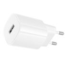 Мережевий зарядний пристрій BOROFONE BA101A Pudding single port charger (EU) White