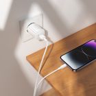 Мережевий зарядний пристрій BOROFONE BA101A Pudding single port charger (EU) White