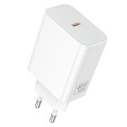Мережевий зарядний пристрій BOROFONE BA109A Star single port PD40W charger (EU) White