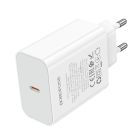 Мережевий зарядний пристрій BOROFONE BA109A Star single port PD40W charger (EU) White
