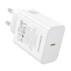 Мережевий зарядний пристрій BOROFONE BA109A Star single port PD40W charger (EU) White
