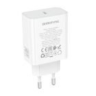 Мережевий зарядний пристрій BOROFONE BA109A Star single port PD40W charger (EU) White