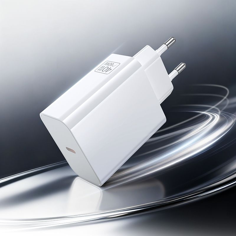 Мережевий зарядний пристрій BOROFONE BA109A Star single port PD40W charger (EU) White