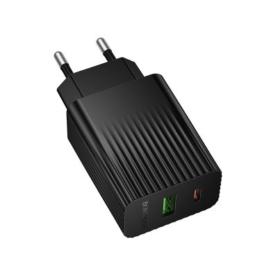Мережевий зарядний пристрій BOROFONE BAS74A Source PD20W+QC3.0 charger (EU) Black