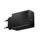 Мережевий зарядний пристрій BOROFONE BAS74A Source PD20W+QC3.0 charger (EU) Black