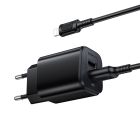 Мережевий зарядний пристрій BOROFONE BAS81A Star dual-port charger set (Micro) (EU) Black