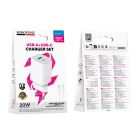 Мережевий зарядний пристрій BOROFONE BAS83A Star PD20W+QC3.0 charger set (C to iP) (EU) White