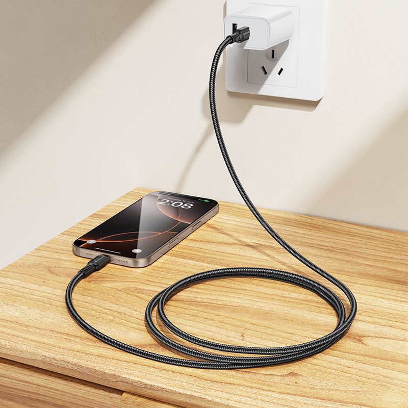 Кабель BOROFONE BX116 Certain 60W charging data cable C to C Black