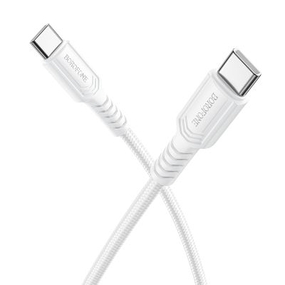Кабель BOROFONE BX116 Certain 60W charging data cable C to C White
