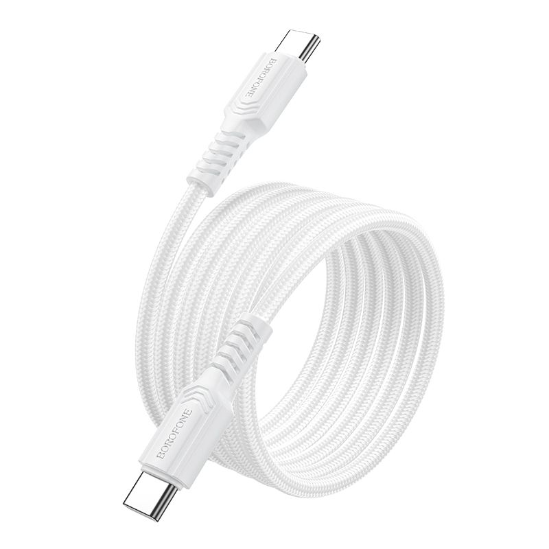 Кабель BOROFONE BX116 Certain 60W charging data cable C to C White