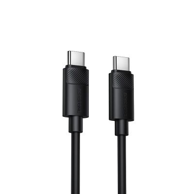 Кабель BOROFONE BX123 Leya 60W silicone charging data cable C to C Black
