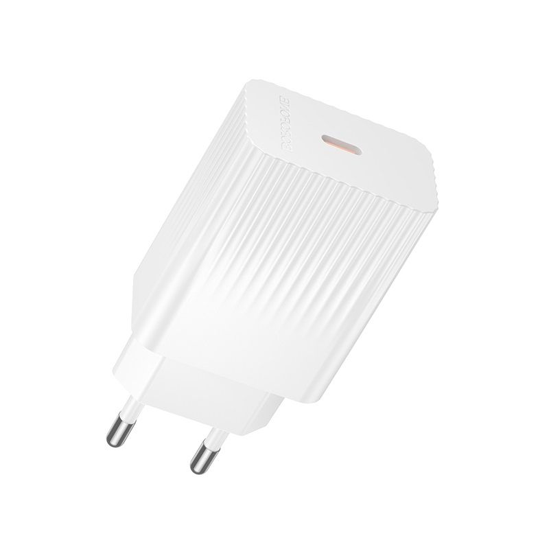 Мережевий зарядний пристрій BOROFONE BAS75A Source single port PD30W charger (EU) White