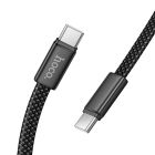Кабель HOCO X125 Exceso 60W charging data cable C to C Black