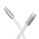 Кабель HOCO X125 Exceso 60W charging data cable C to C White