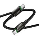 Кабель HOCO X127 Exceed 60W charging data cable C to C Black