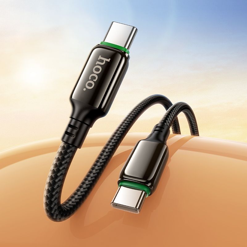 Кабель HOCO X127 Exceed 60W charging data cable C to C Black