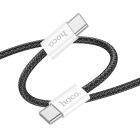 Кабель HOCO X104 Source 60W charging data cable Type-C to Type-C(L=1M) Black