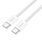 Кабель HOCO X104 Source 60W charging data cable Type-C to Type-C(L=1M) White