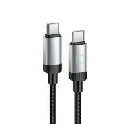 Кабель HOCO X117 Star 60W charging data cable C to C Black