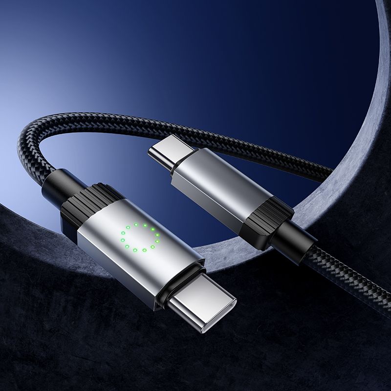 Кабель HOCO X117 Star 60W charging data cable C to C Black