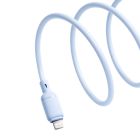 Кабель Baseus Silky Series Fast Charging Cable USB to iP 2.4A 1m Galaxy Blue