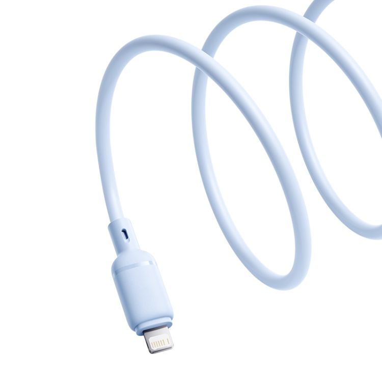 Кабель Baseus Silky Series Fast Charging Cable USB to iP 2.4A 1m Galaxy Blue