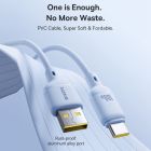 Кабель Baseus Silky Series Fast Charging Cable USB to iP 2.4A 1m Galaxy Blue