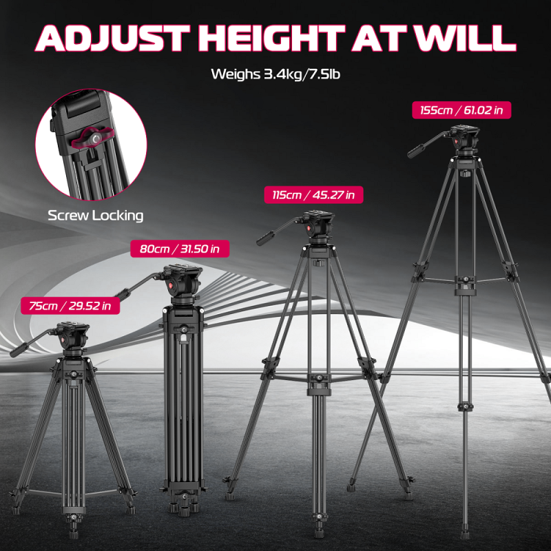 Штатив Ulanzi MT-81 Tripod (80-155cm) Black
