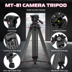 Штатив Ulanzi MT-81 Tripod (80-155cm) Black