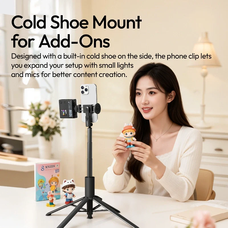 Селфі-монопод Ulanzi Ulanzi MT86 Automatic Phone Tripod(Phone Clamp,Black)