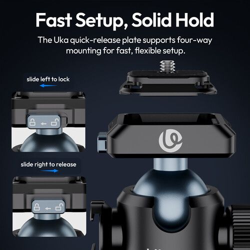 Адаптер кронштейн Ulanzi Ulanzi T100 Uka Quick-Release Ball Head