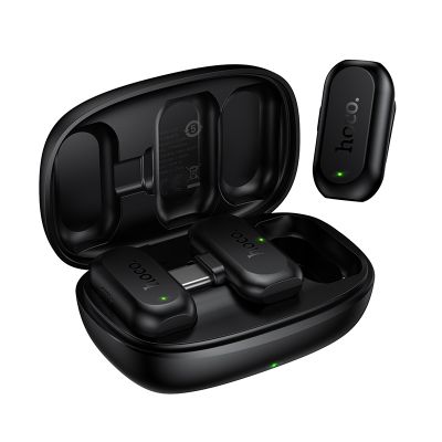 Бездротова мікрофонна система HOCO L26 Type-C Smart AI noise reduction wireless microphone Black