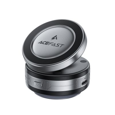 Автотримач для телефона з БЗП ACEFAST E29 electric Suction cup magnetic wireless charging holder Metal Gray