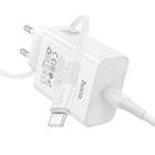 Мережевий зарядний пристрій HOCO C162A Source single port PD40W charger(EU) White