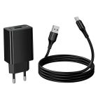 Мережевий зарядний пристрій HOCO CS91A Leader single-port charger set(Type-C) Black