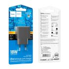 Мережевий зарядний пристрій HOCO CS12A Ocean single port QC3.0 charger Black