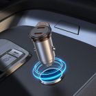 Автомобільний зарядний пристрій HOCO NZ16B Rigorous PD45W(2C) car charger Metal Grey
