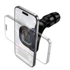 Автотримач для телефона HOCO H99 Crown magnetic car holder(headrest) black metal gray