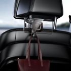 Автотримач для телефона HOCO H99 Crown magnetic car holder(headrest) black metal gray