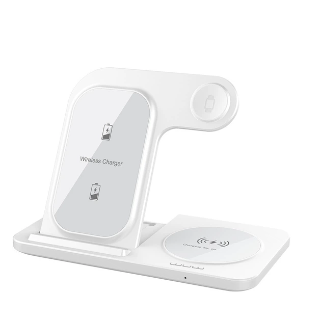 Бездротовий зарядний пристрій WUW-C250 3 in 1 desktop foldable wireless charger