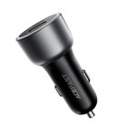 Автомобільний зарядний пристрій ACEFAST B21 75W(USB-C+USB-A)car charger Metal Gray