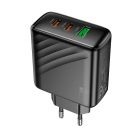 Мережевий зарядний пристрій HOCO CS26A Article PD45W(2C1A) charger Black