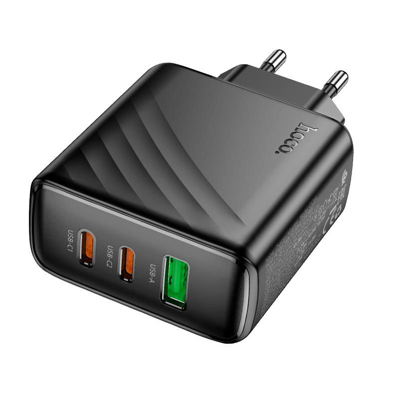 Мережевий зарядний пристрій HOCO CS26A Article PD45W(2C1A) charger Black