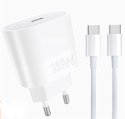 Мережевий зарядний пристрій з кабелем WUW-T86C PD 25W fast charger + USB C to USB C cable set